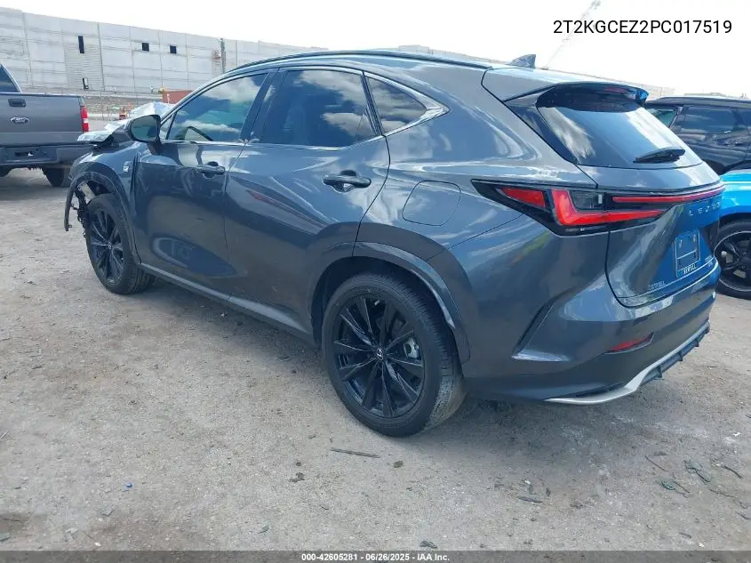 2023 Lexus Nx 350 F Sport Handling VIN: 2T2KGCEZ2PC017519 Lot: 42605281