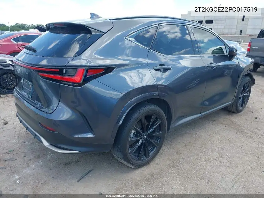 2023 Lexus Nx 350 F Sport Handling VIN: 2T2KGCEZ2PC017519 Lot: 42605281