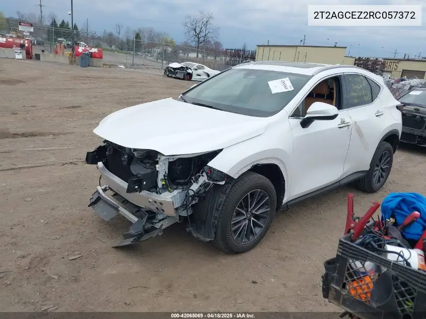 2024 Lexus Nx 350 VIN: 2T2AGCEZ2RC057372 Lot: 42065069