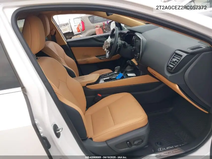 2024 Lexus Nx 350 VIN: 2T2AGCEZ2RC057372 Lot: 42065069
