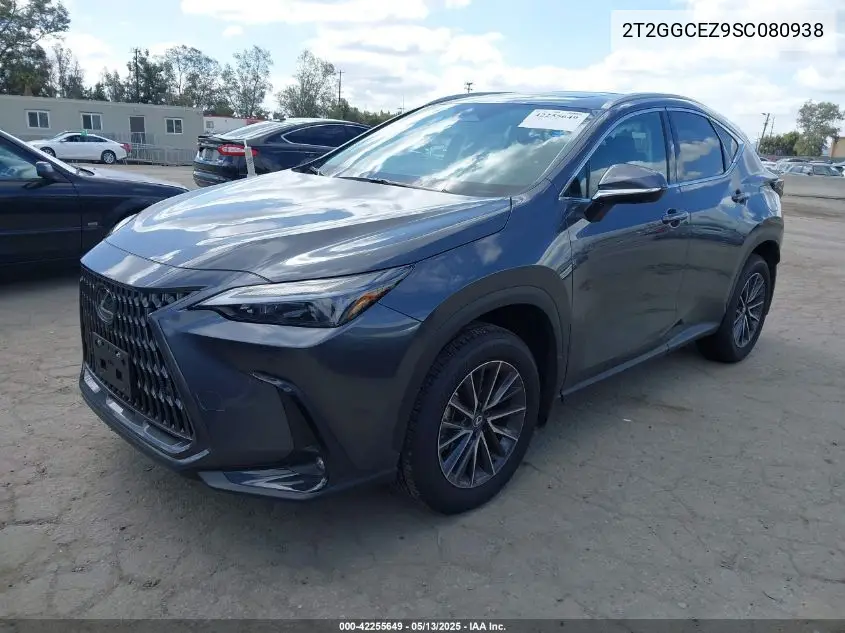2025 Lexus Nx 350 Premium VIN: 2T2GGCEZ9SC080938 Lot: 42255649