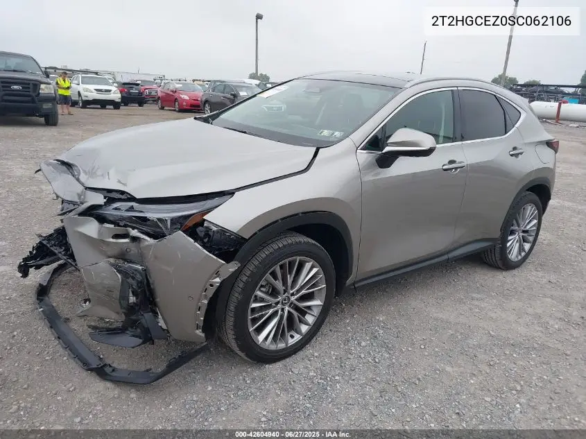 2025 Lexus Nx Luxury VIN: 2T2HGCEZ0SC062106 Lot: 42604940