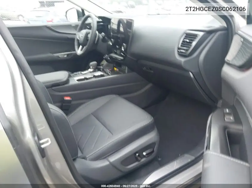 2025 Lexus Nx Luxury VIN: 2T2HGCEZ0SC062106 Lot: 42604940