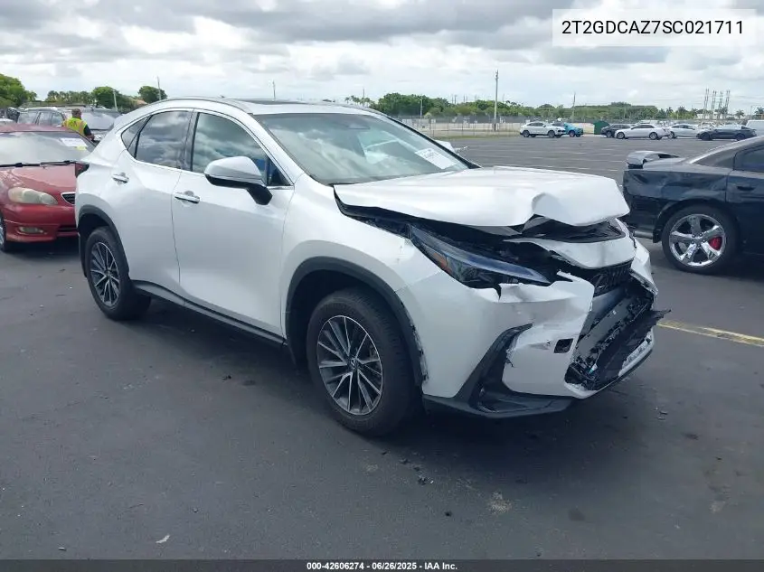 2025 Lexus Nx 250 Premium VIN: 2T2GDCAZ7SC021711 Lot: 42606274