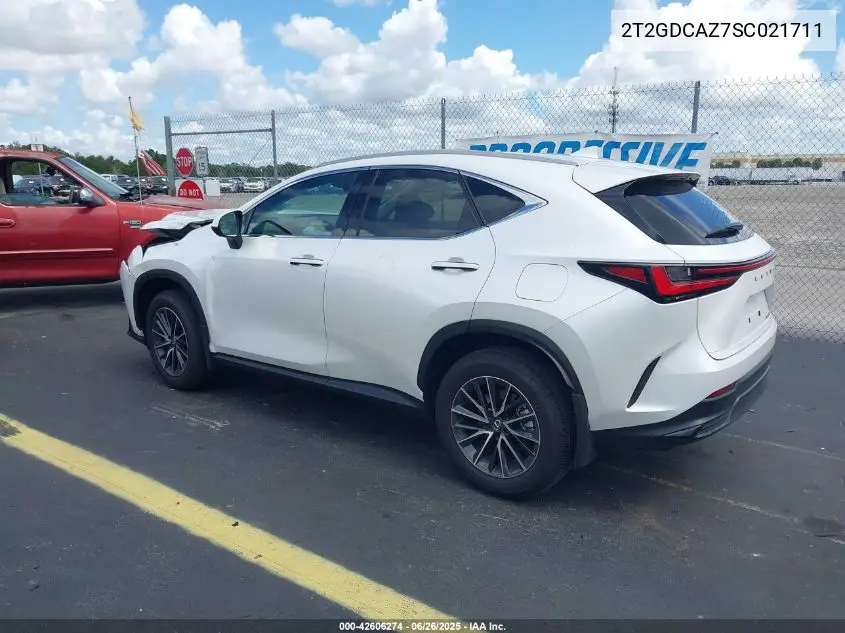 2025 Lexus Nx 250 Premium VIN: 2T2GDCAZ7SC021711 Lot: 42606274
