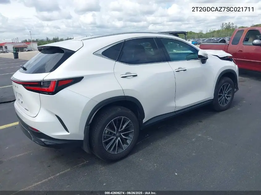 2025 Lexus Nx 250 Premium VIN: 2T2GDCAZ7SC021711 Lot: 42606274