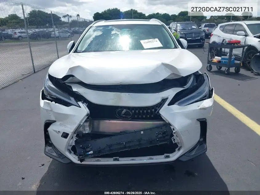 2025 Lexus Nx 250 Premium VIN: 2T2GDCAZ7SC021711 Lot: 42606274