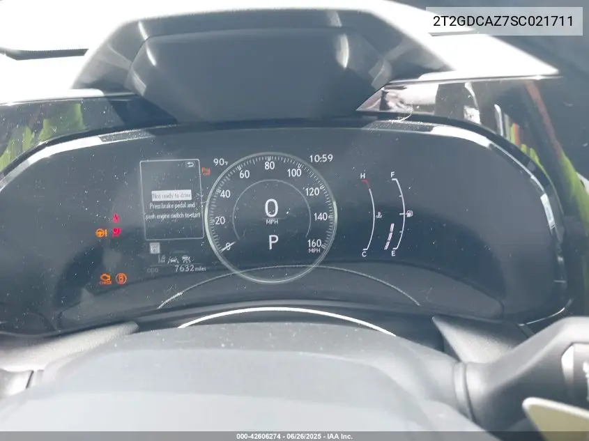 2025 Lexus Nx 250 Premium VIN: 2T2GDCAZ7SC021711 Lot: 42606274