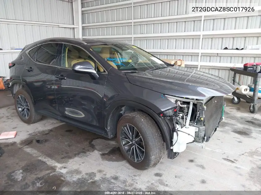 2025 Lexus Nx 250 Premium VIN: 2T2GDCAZ8SC017926 Lot: 42613618