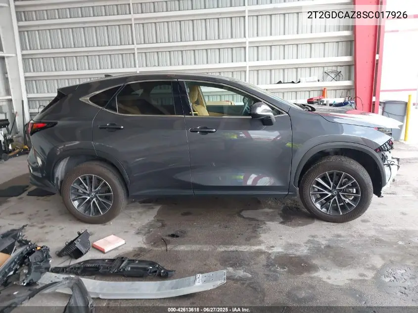 2025 Lexus Nx 250 Premium VIN: 2T2GDCAZ8SC017926 Lot: 42613618