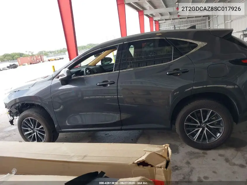 2025 Lexus Nx 250 Premium VIN: 2T2GDCAZ8SC017926 Lot: 42613618