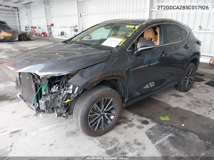 2025 Lexus Nx 250 Premium VIN: 2T2GDCAZ8SC017926 Lot: 42613618