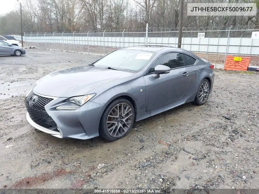 2015 Lexus Rc 350 VIN: JTHHE5BCXF5009677 Lot: 41515858