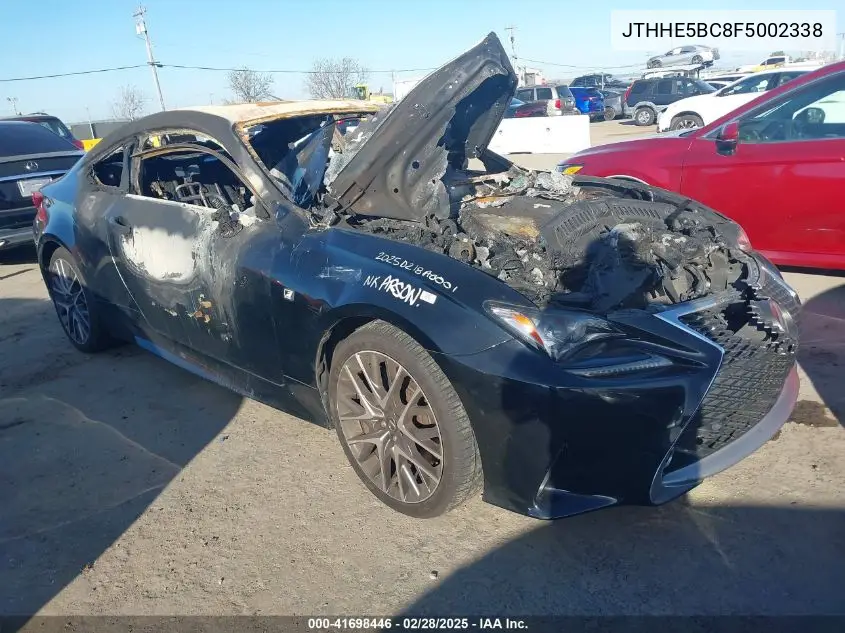 2015 Lexus Rc 350 VIN: JTHHE5BC8F5002338 Lot: 41698446