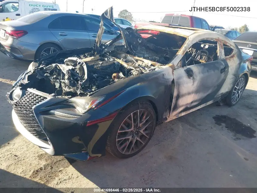 2015 Lexus Rc 350 VIN: JTHHE5BC8F5002338 Lot: 41698446