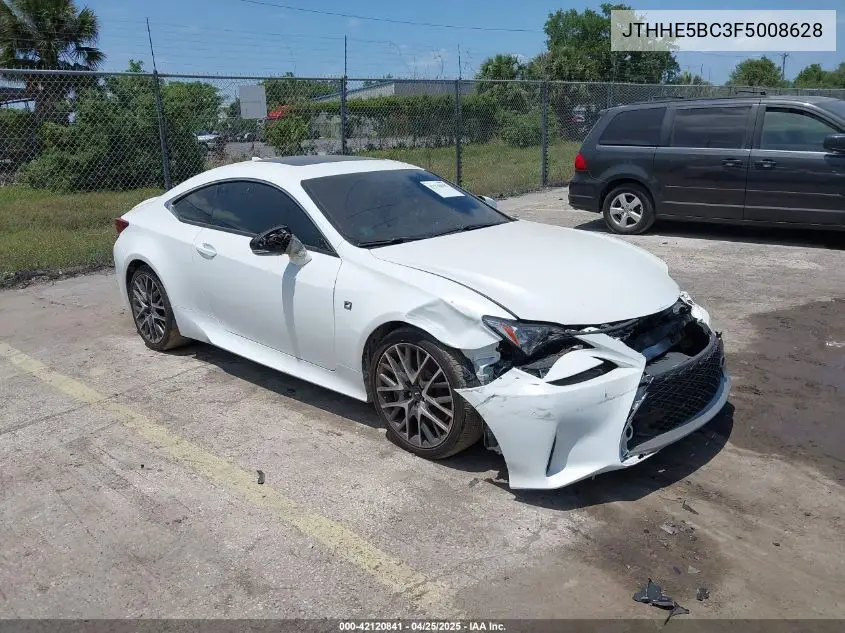 2015 Lexus Rc 350 VIN: JTHHE5BC3F5008628 Lot: 42120841