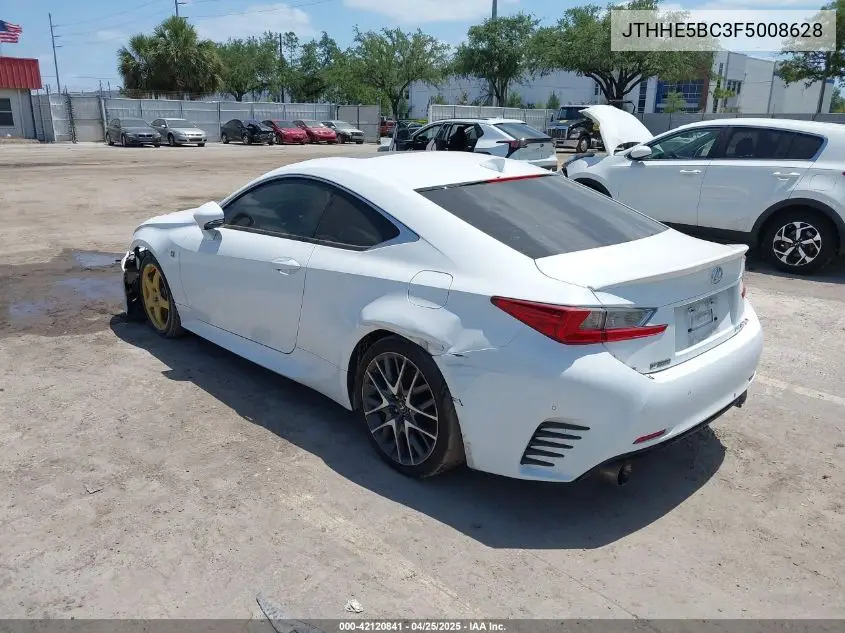 2015 Lexus Rc 350 VIN: JTHHE5BC3F5008628 Lot: 42120841