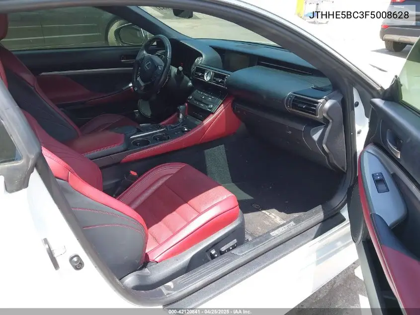 2015 Lexus Rc 350 VIN: JTHHE5BC3F5008628 Lot: 42120841