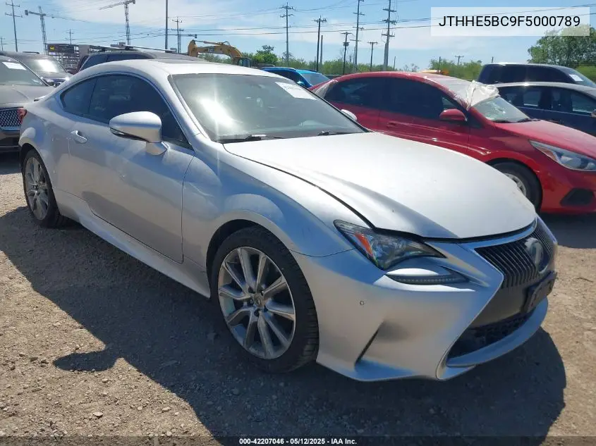 2015 Lexus Rc 350 VIN: JTHHE5BC9F5000789 Lot: 42207046