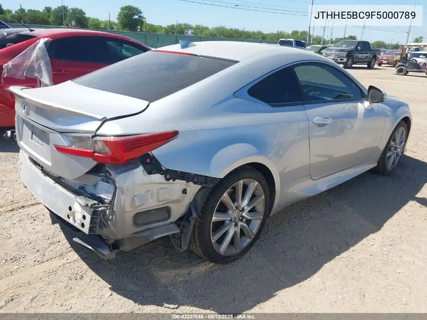 2015 Lexus Rc 350 VIN: JTHHE5BC9F5000789 Lot: 42207046
