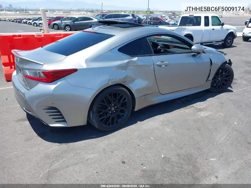2015 Lexus Rc 350 VIN: JTHHE5BC6F5009174 Lot: 42454380