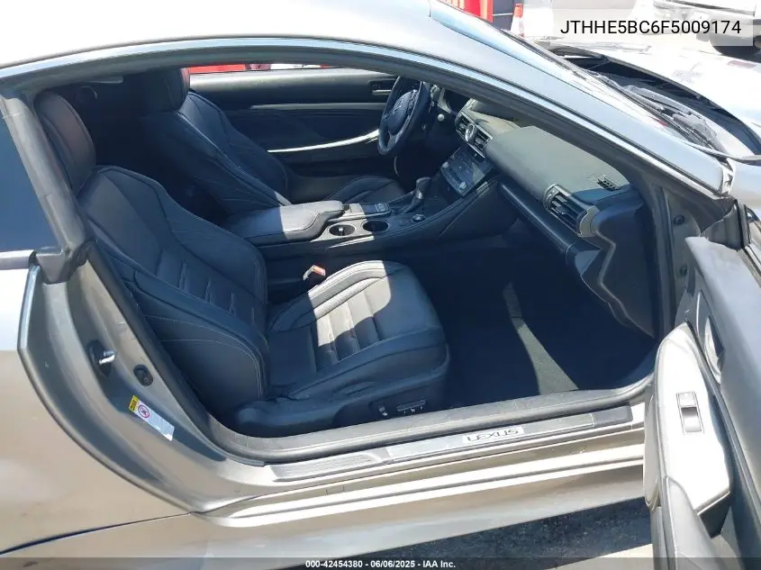 2015 Lexus Rc 350 VIN: JTHHE5BC6F5009174 Lot: 42454380
