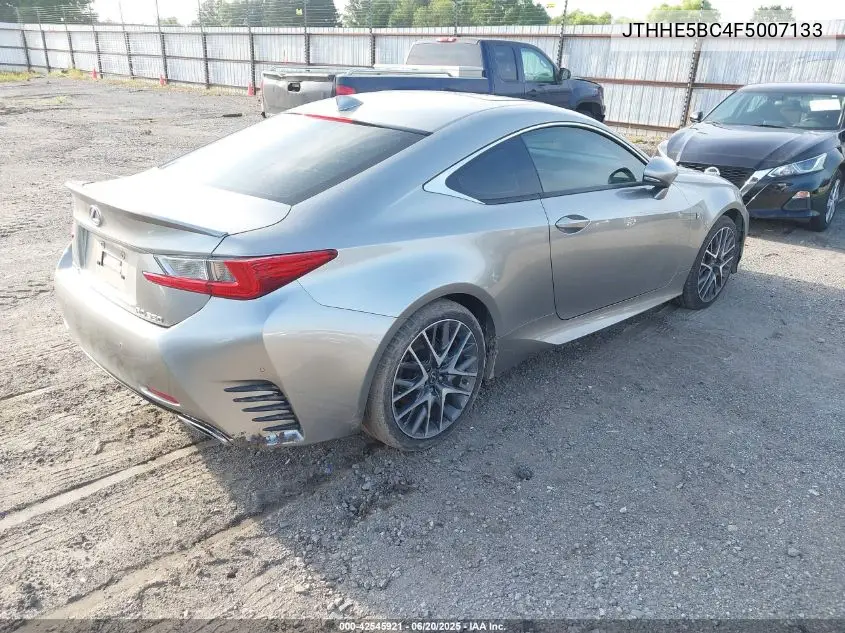 2015 Lexus Rc 350 VIN: JTHHE5BC4F5007133 Lot: 42545921