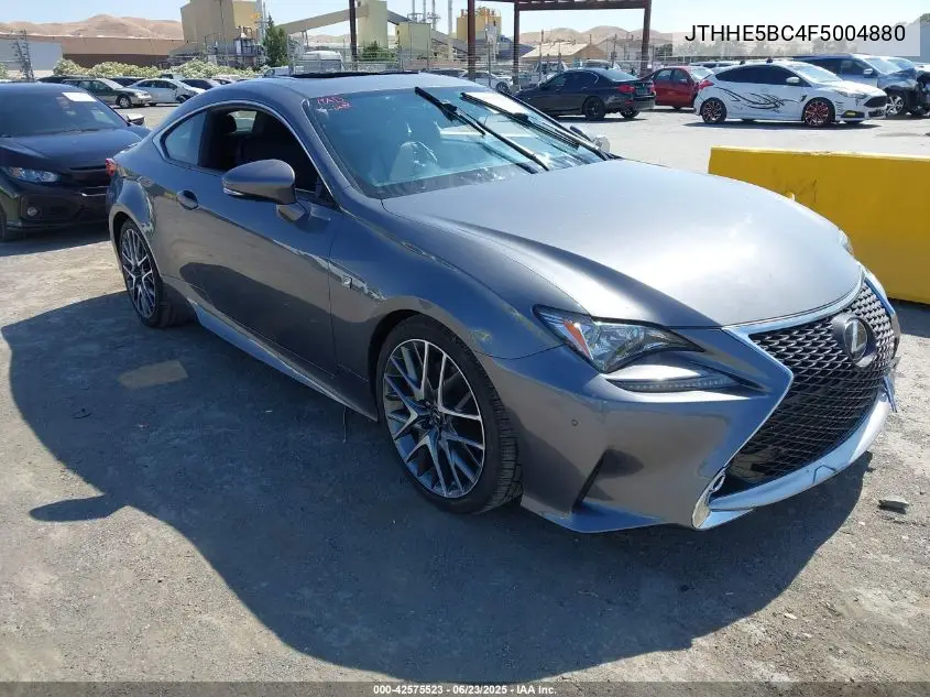 2015 Lexus Rc 350 VIN: JTHHE5BC4F5004880 Lot: 42575523