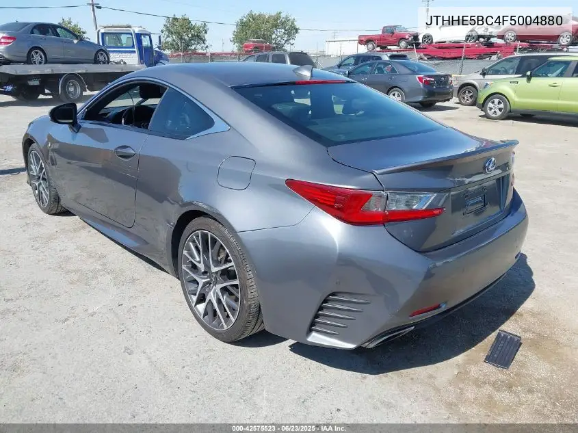 2015 Lexus Rc 350 VIN: JTHHE5BC4F5004880 Lot: 42575523