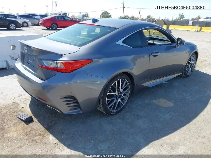 2015 Lexus Rc 350 VIN: JTHHE5BC4F5004880 Lot: 42575523