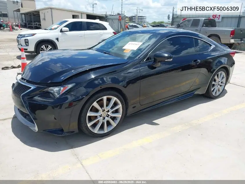 2015 Lexus Rc 350 VIN: JTHHE5BCXF5006309 Lot: 42592463