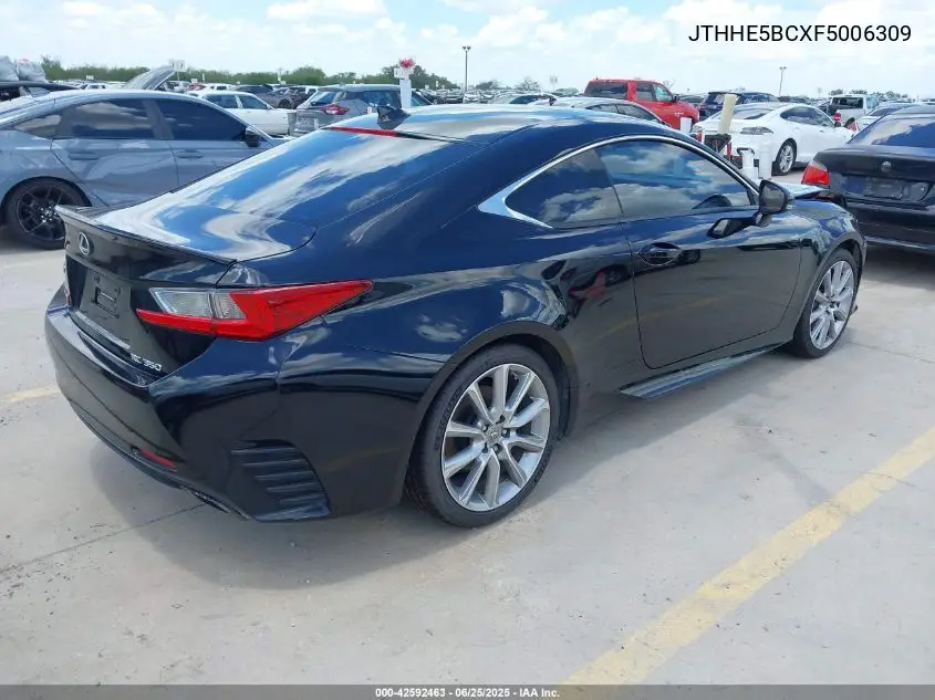 2015 Lexus Rc 350 VIN: JTHHE5BCXF5006309 Lot: 42592463