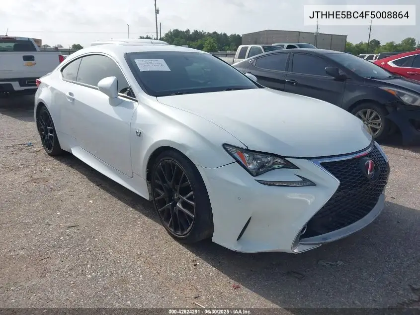 2015 Lexus Rc 350 VIN: JTHHE5BC4F5008864 Lot: 42624291