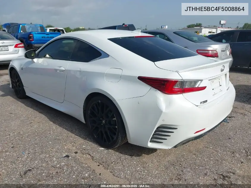 2015 Lexus Rc 350 VIN: JTHHE5BC4F5008864 Lot: 42624291