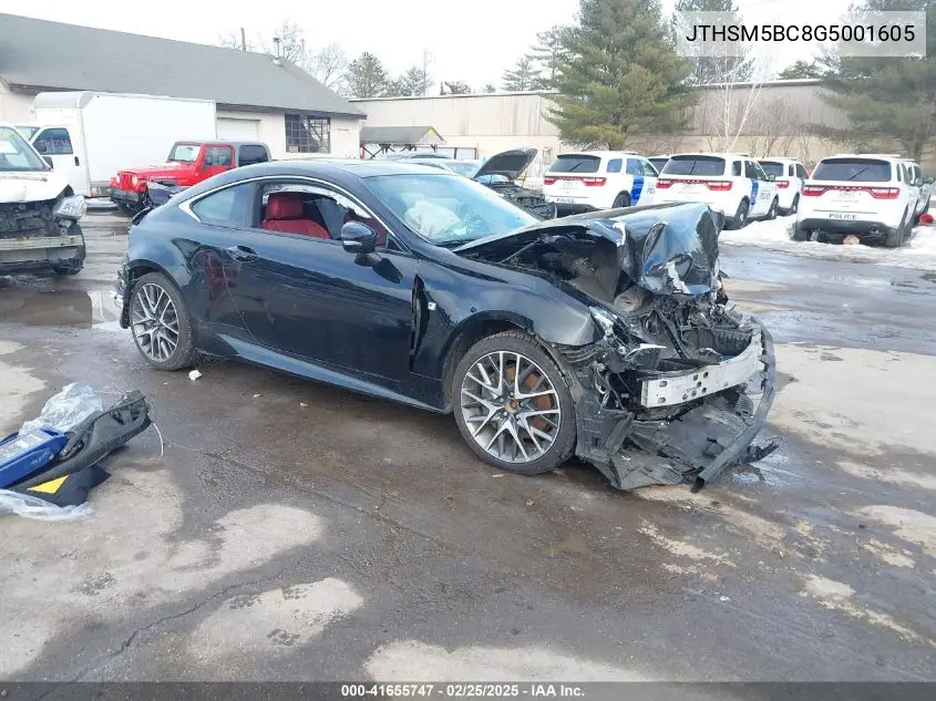 2016 Lexus Rc 300 VIN: JTHSM5BC8G5001605 Lot: 41655747
