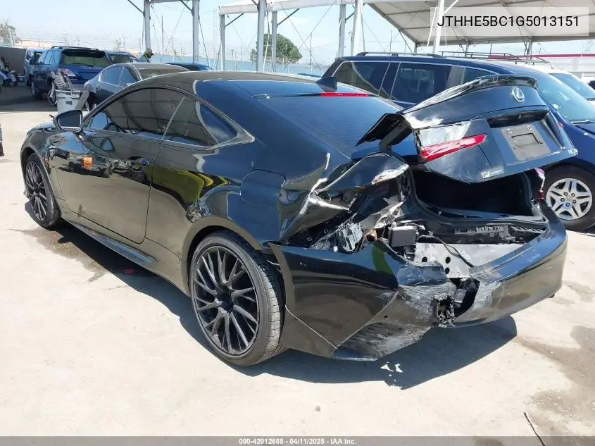 2016 Lexus Rc 350 VIN: JTHHE5BC1G5013151 Lot: 42012688