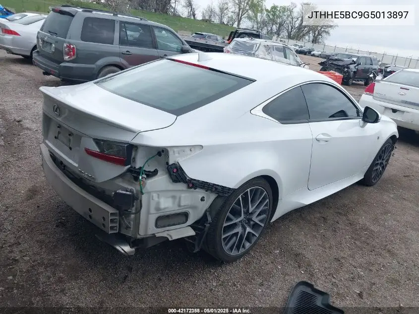 2016 Lexus Rc 350 VIN: JTHHE5BC9G5013897 Lot: 42172358