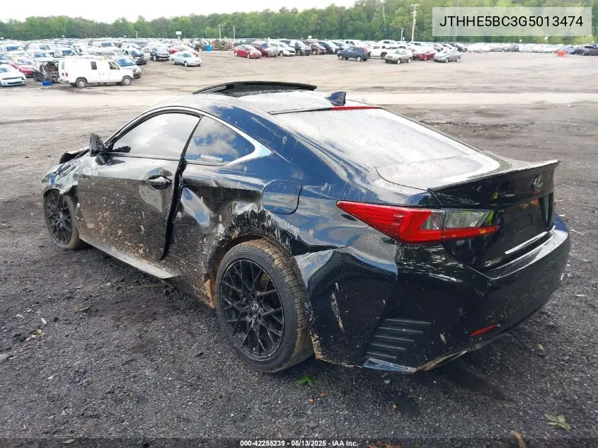 2016 Lexus Rc 350 VIN: JTHHE5BC3G5013474 Lot: 42255239