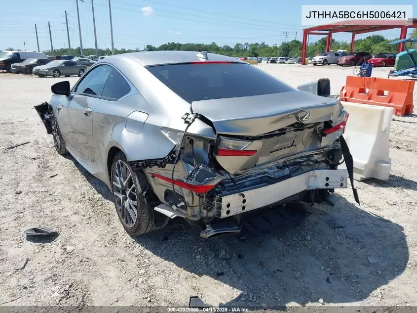 2017 Lexus Rc 200T VIN: JTHHA5BC6H5006421 Lot: 42029080