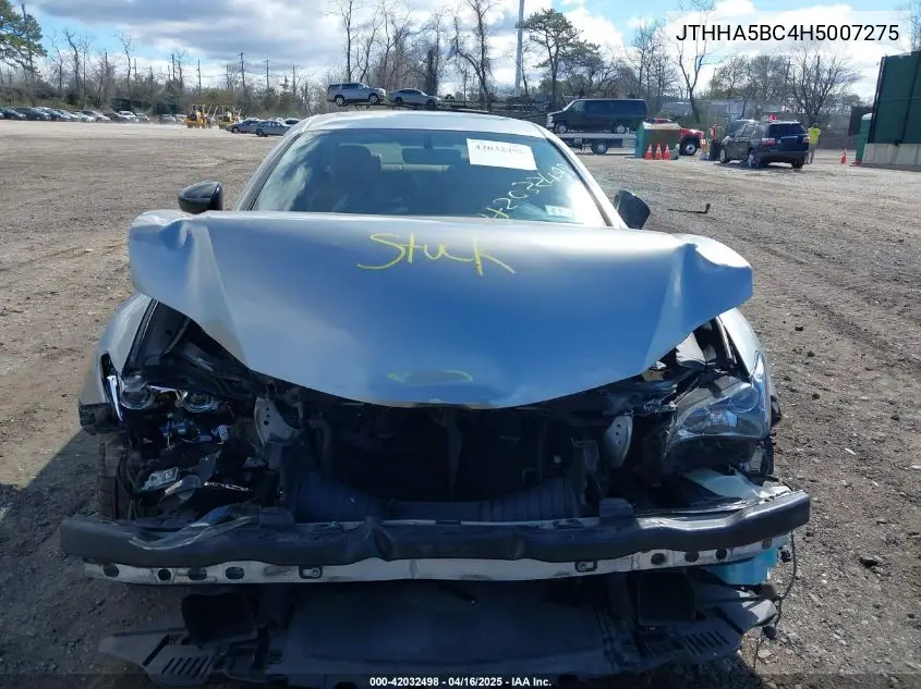 2017 Lexus Rc 200T VIN: JTHHA5BC4H5007275 Lot: 42032498