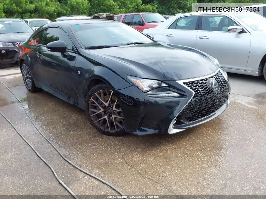 2017 Lexus Rc 350 VIN: JTHHE5BC8H5017554 Lot: 42140490