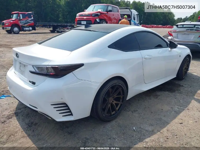 2017 Lexus Rc 200T VIN: JTHHA5BC7H5007304 Lot: 42401733