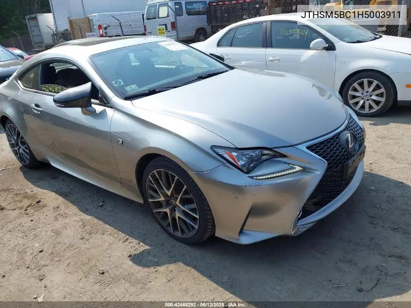 2017 Lexus Rc 300 VIN: JTHSM5BC1H5003911 Lot: 42468292
