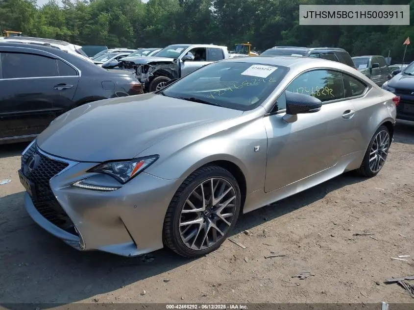 2017 Lexus Rc 300 VIN: JTHSM5BC1H5003911 Lot: 42468292