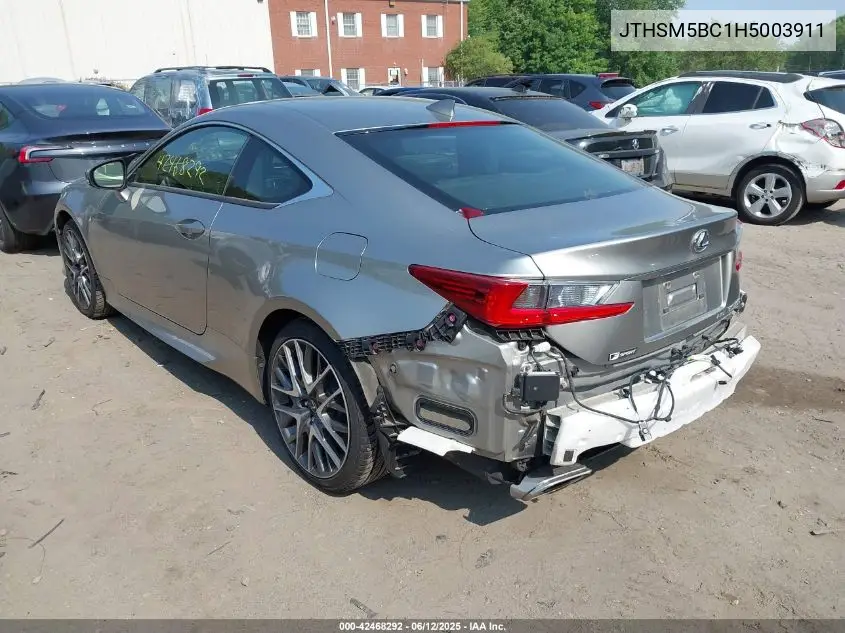 2017 Lexus Rc 300 VIN: JTHSM5BC1H5003911 Lot: 42468292