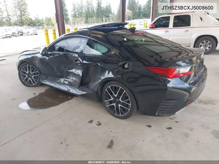 2018 Lexus Rc 350 VIN: JTHSZ5BCXJ5008600 Lot: 41992974