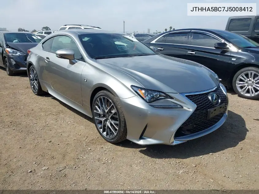 2018 Lexus Rc 300 VIN: JTHHA5BC7J5008412 Lot: 41993094