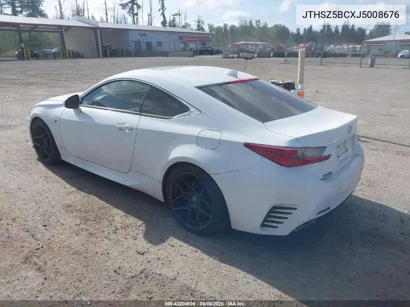 2018 Lexus Rc 350 VIN: JTHSZ5BCXJ5008676 Lot: 42204936
