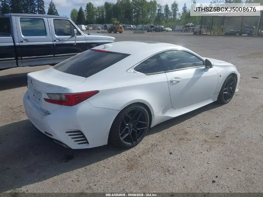 2018 Lexus Rc 350 VIN: JTHSZ5BCXJ5008676 Lot: 42204936