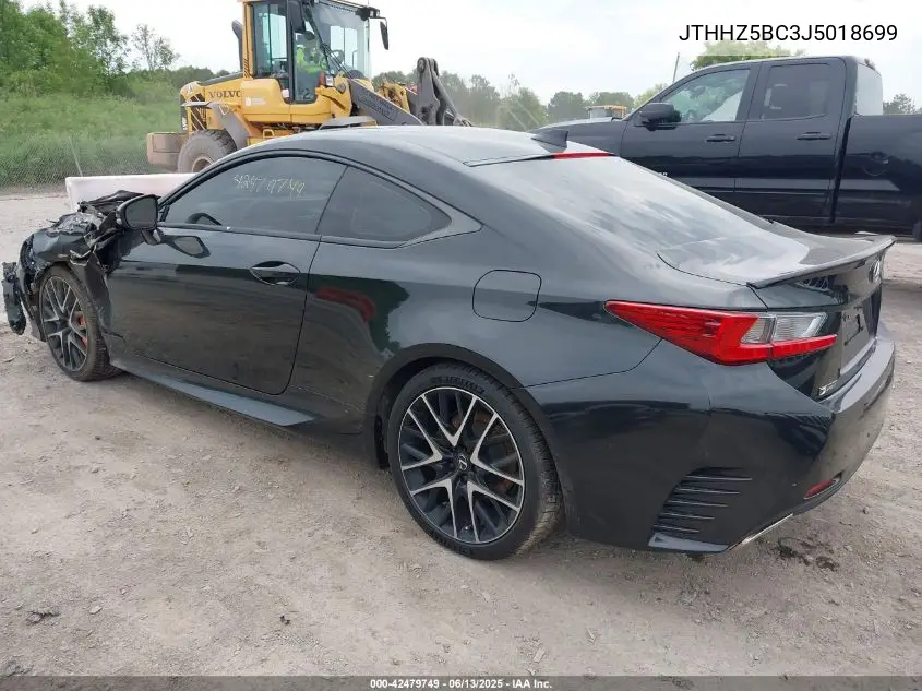 2018 Lexus Rc 350 VIN: JTHHZ5BC3J5018699 Lot: 42479749